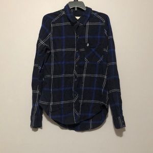 Black and blue flannel